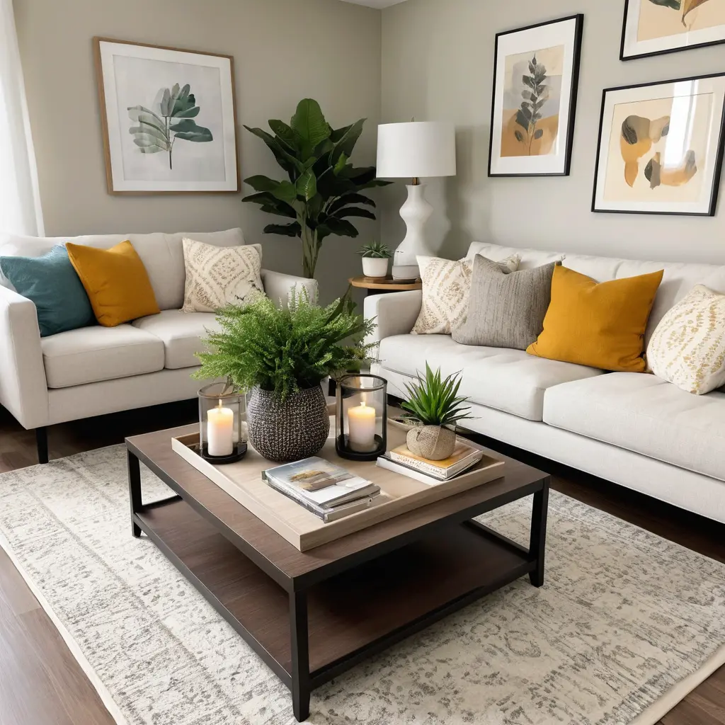 Use a Tray for Coffee Table Decor