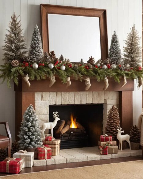 Vintage Bottlebrush Trees