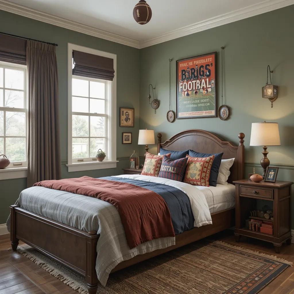 Vintage Football Decor