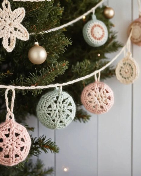 Vintage-Inspired Crochet Garland