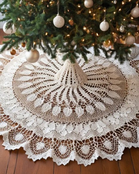 Vintage Lace Tree Skirt