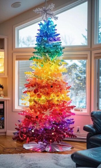 Whimsical Rainbow Tree