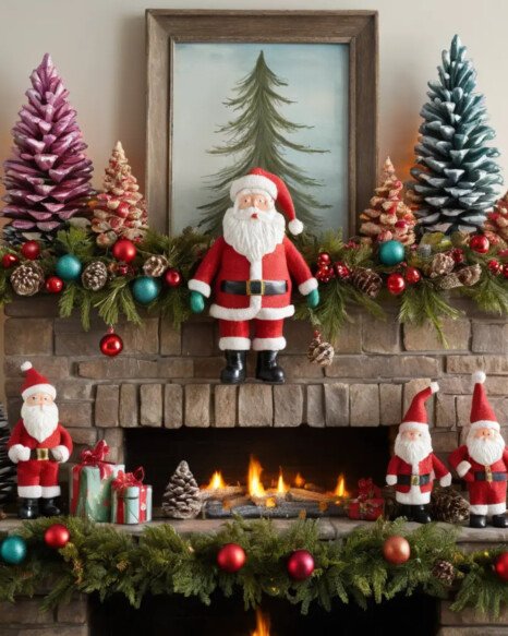 Whimsical Santa Figures