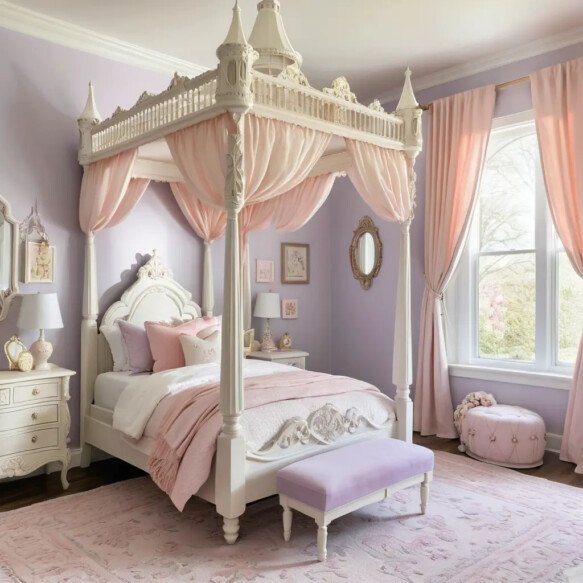 White Shiplap Walls for a Castle-Like Look