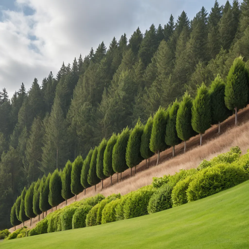 Windbreak with Trees
