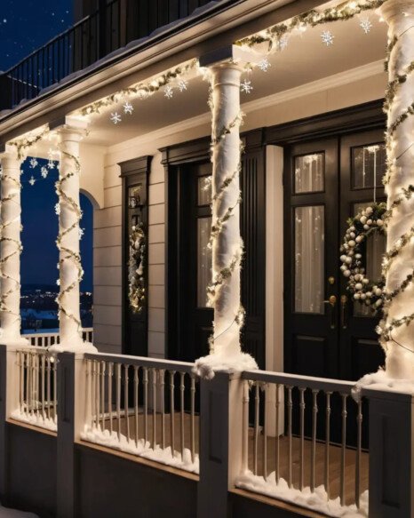 Wrapped Balcony Columns