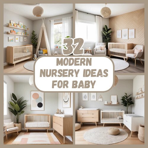 32 Modern Nursery Ideas for baby