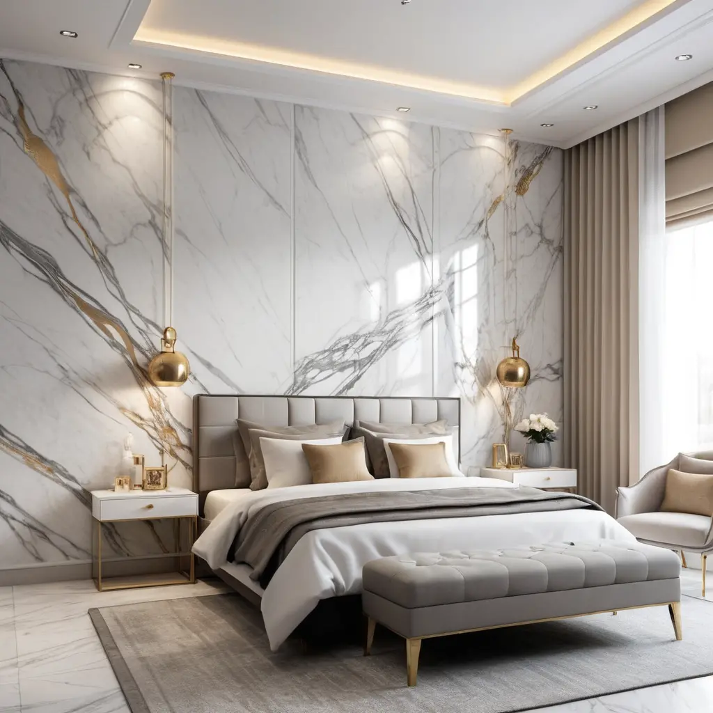 3D Wall Panels with a Marble Effect