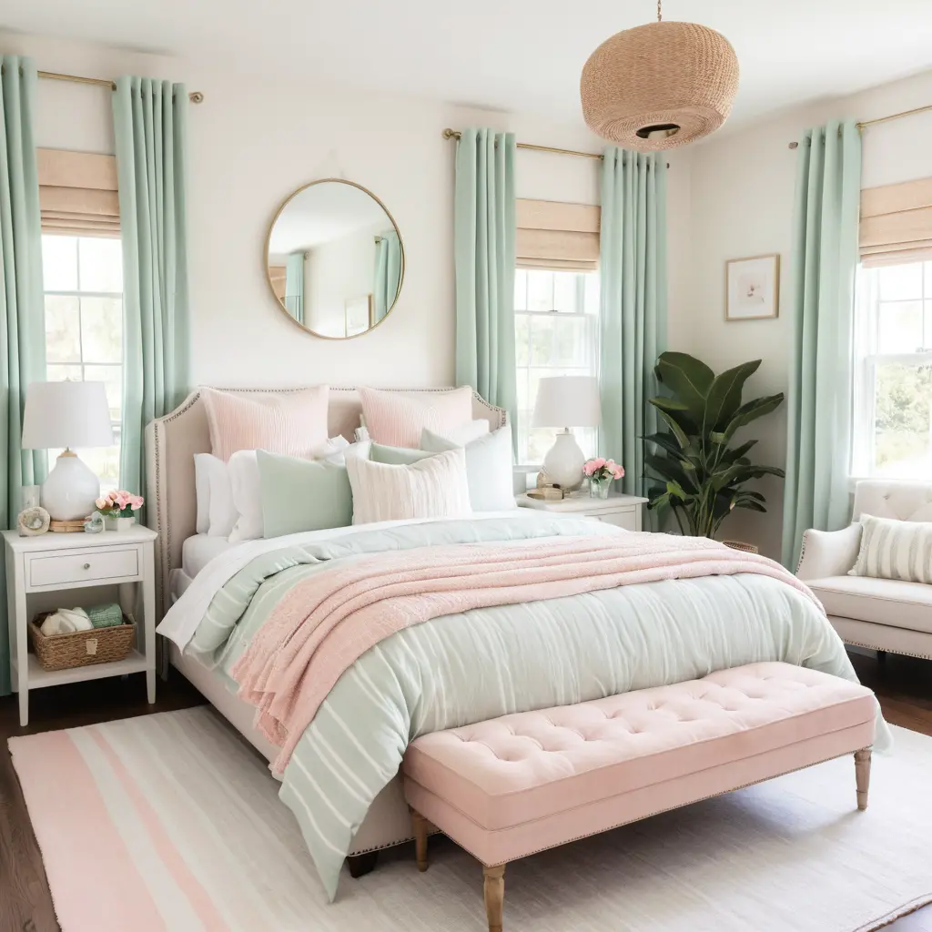 Incorporate Striped Bedding for a Classic Look
