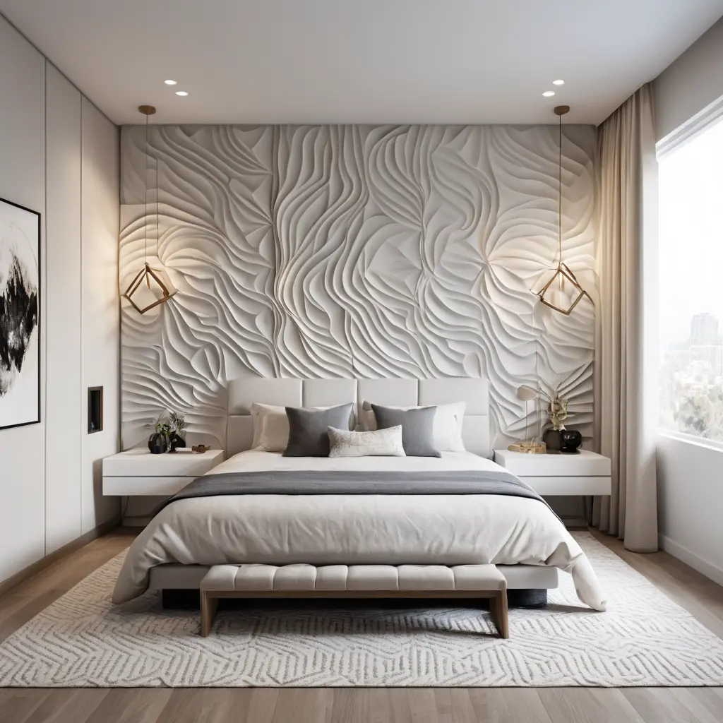 Abstract Patterned 3D Wall Panels