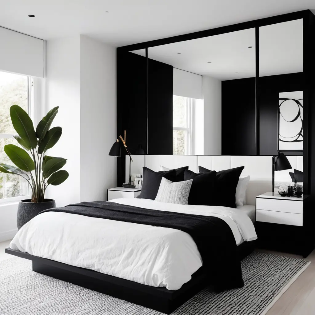 Add Black Framed Mirrors