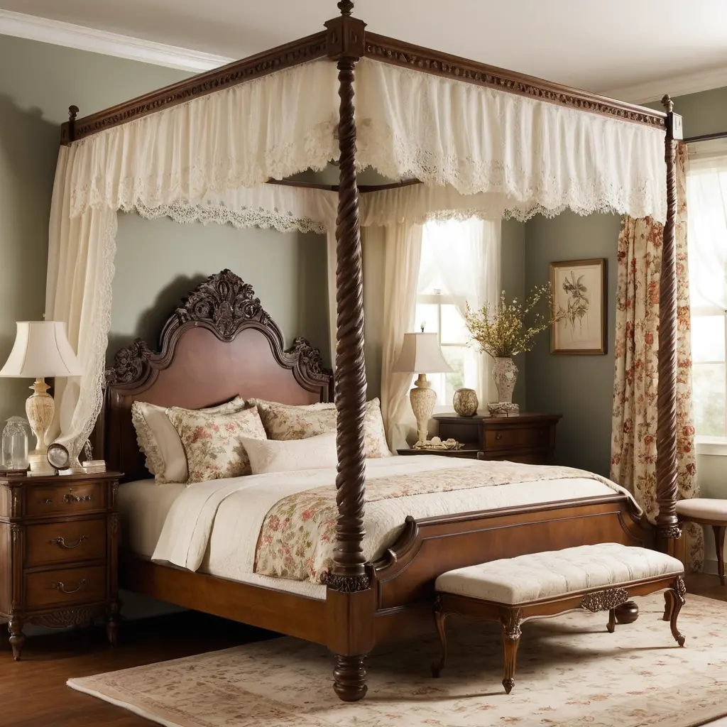 Antique Canopy Bed