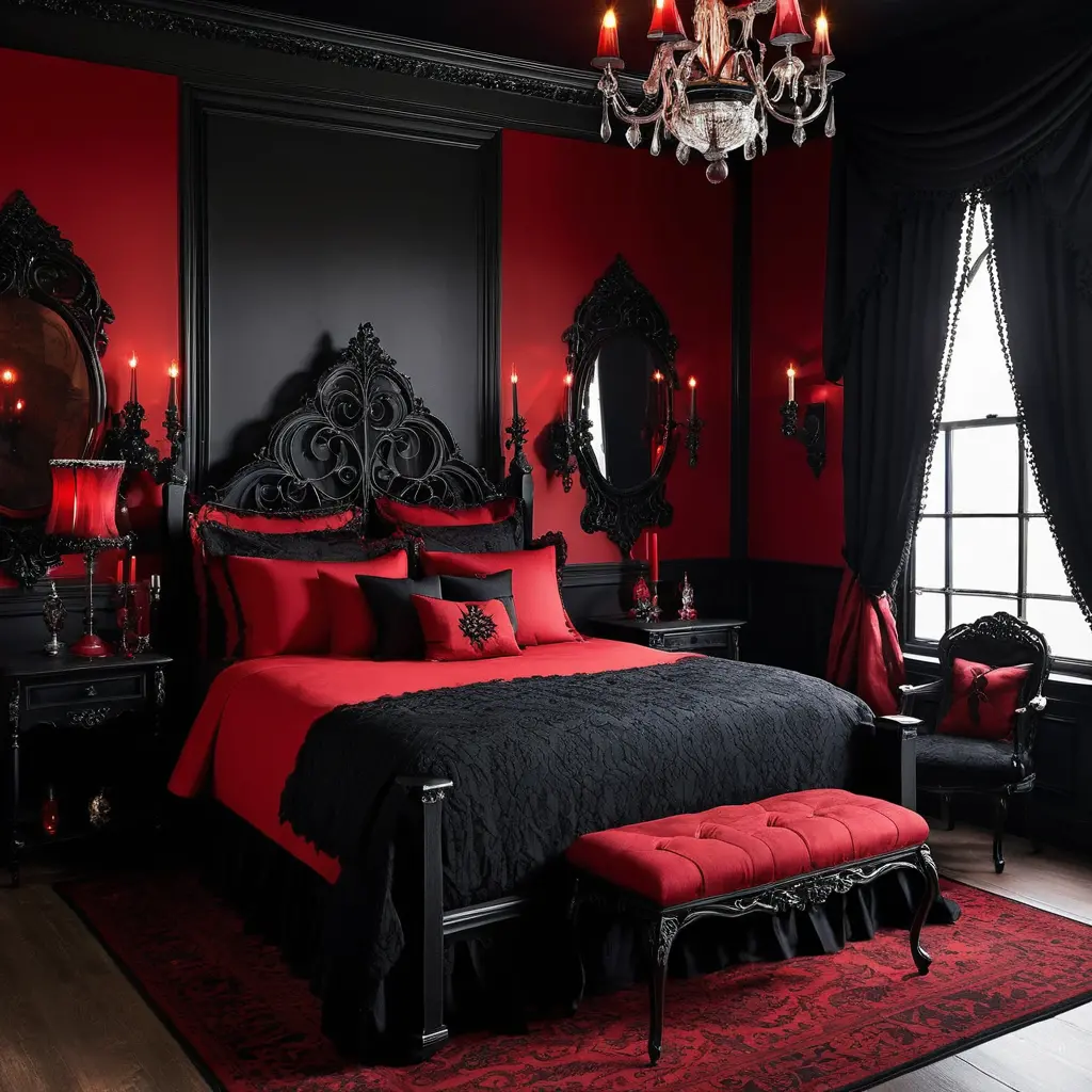Black and Red Color Scheme