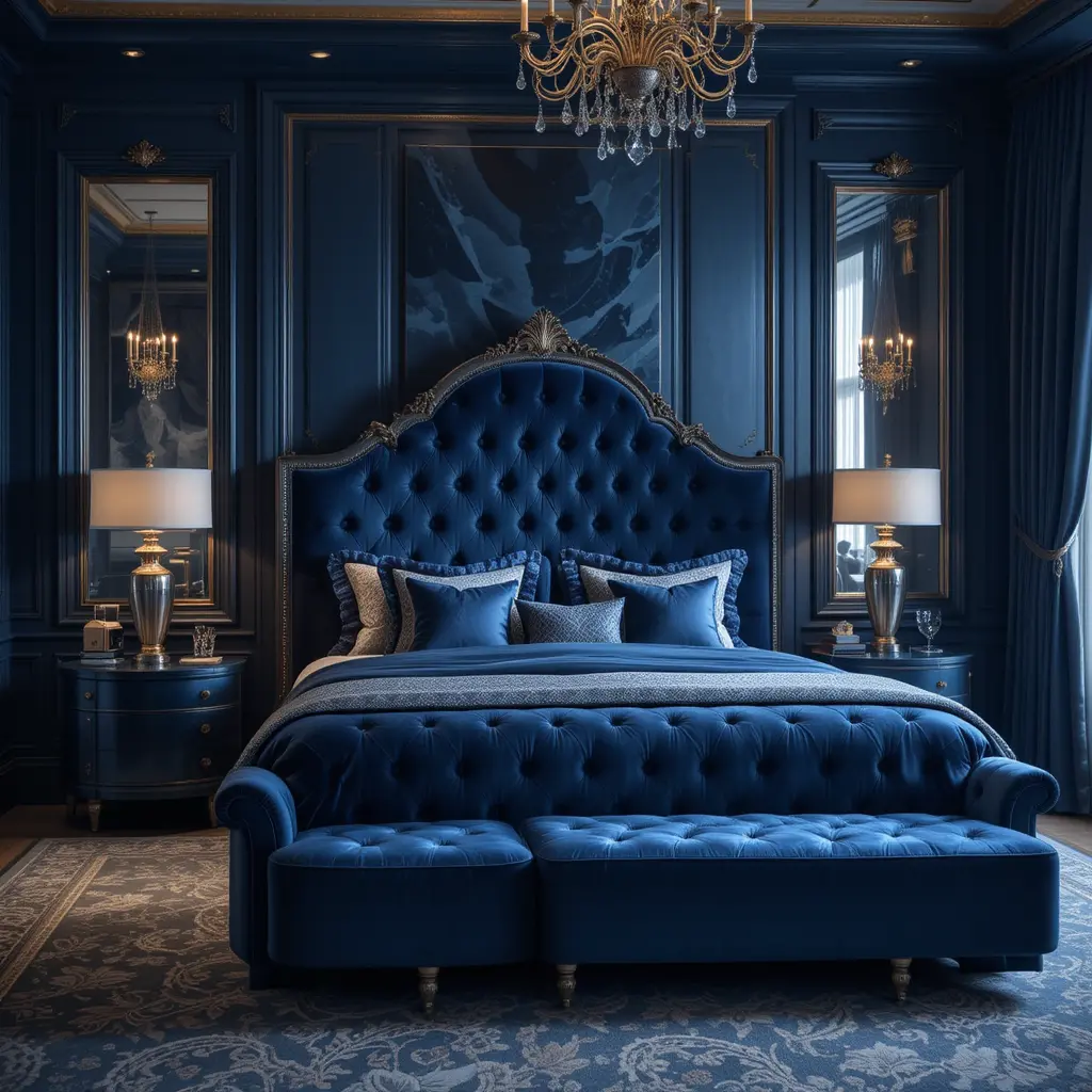 Blue Velvet Upholstery