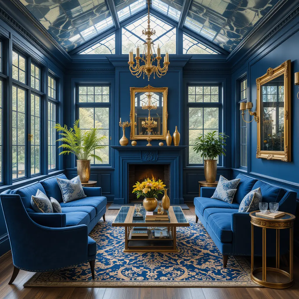 Blue and Gold Color Palette