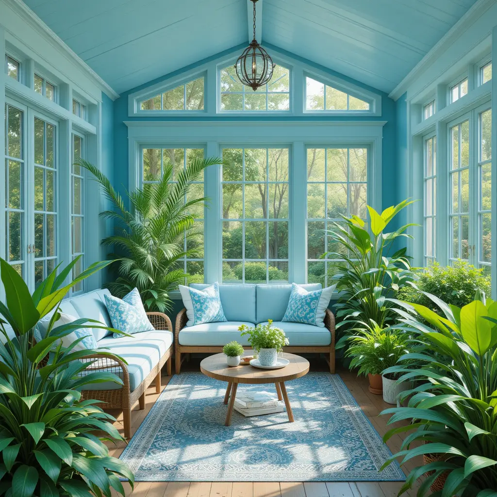 Blue and Green Color Fusion