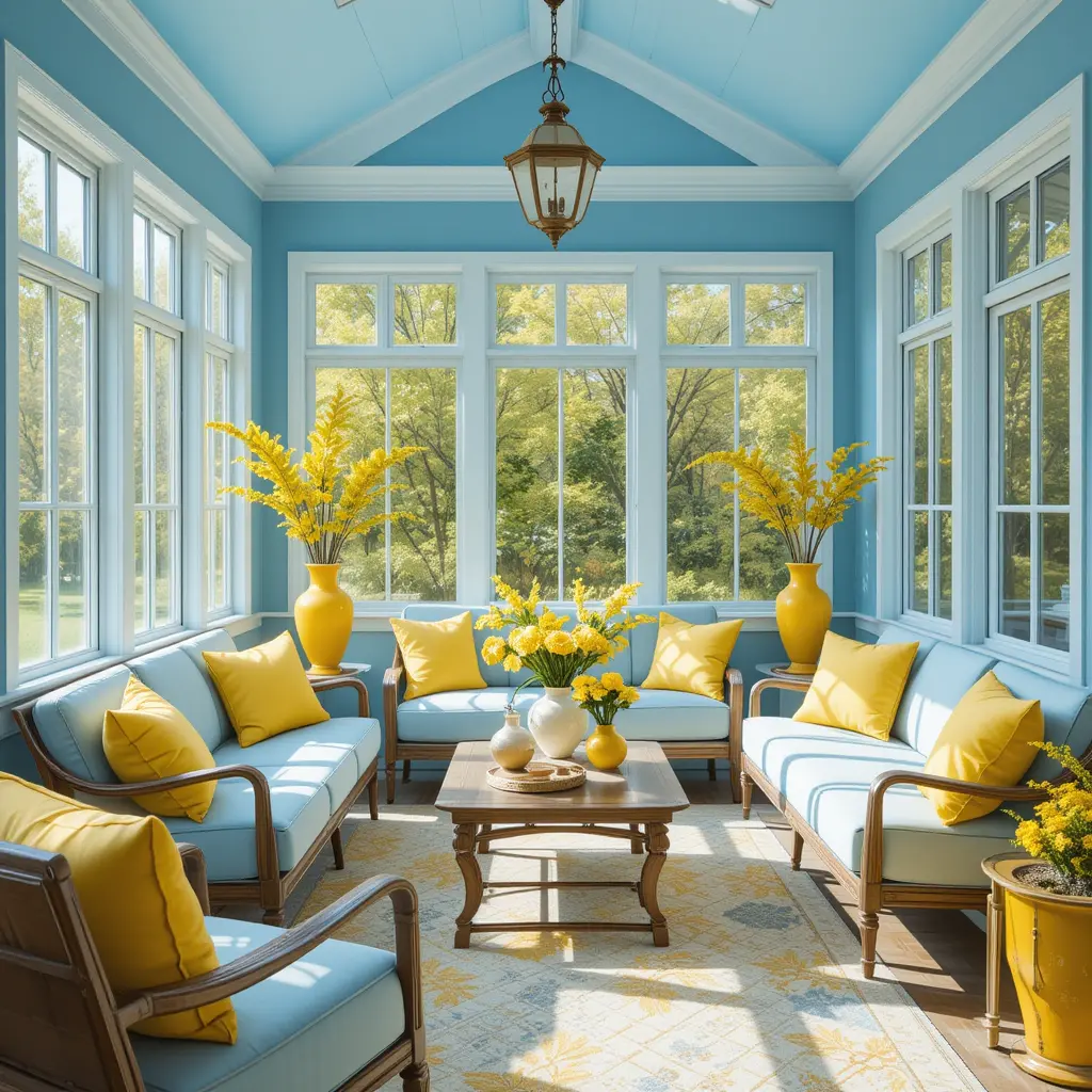 Blue and Yellow Color Scheme