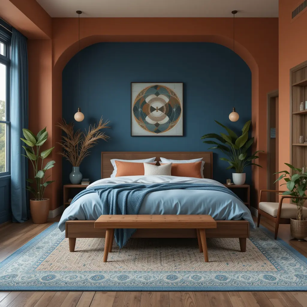 Blue with Earthy Tones