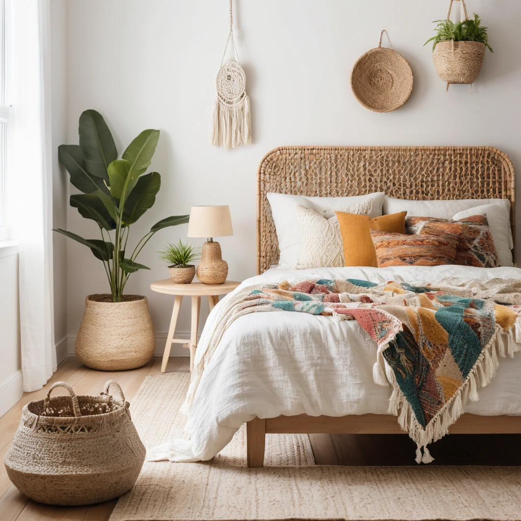 Boho White Bedroom