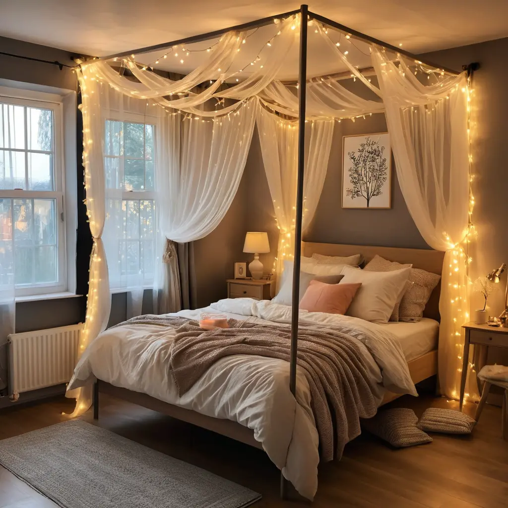 Canopy with Fairy Lights