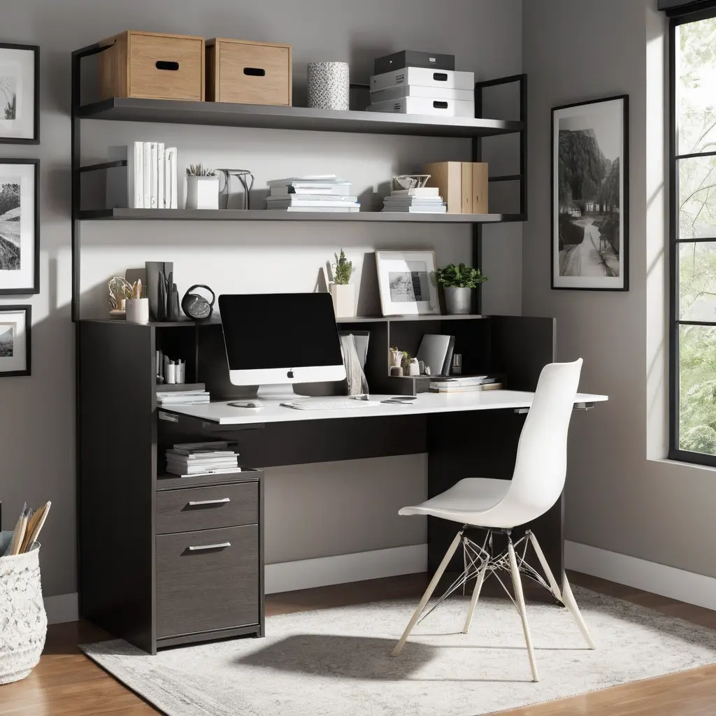 Choose a Modern Desk with Built-in Storage