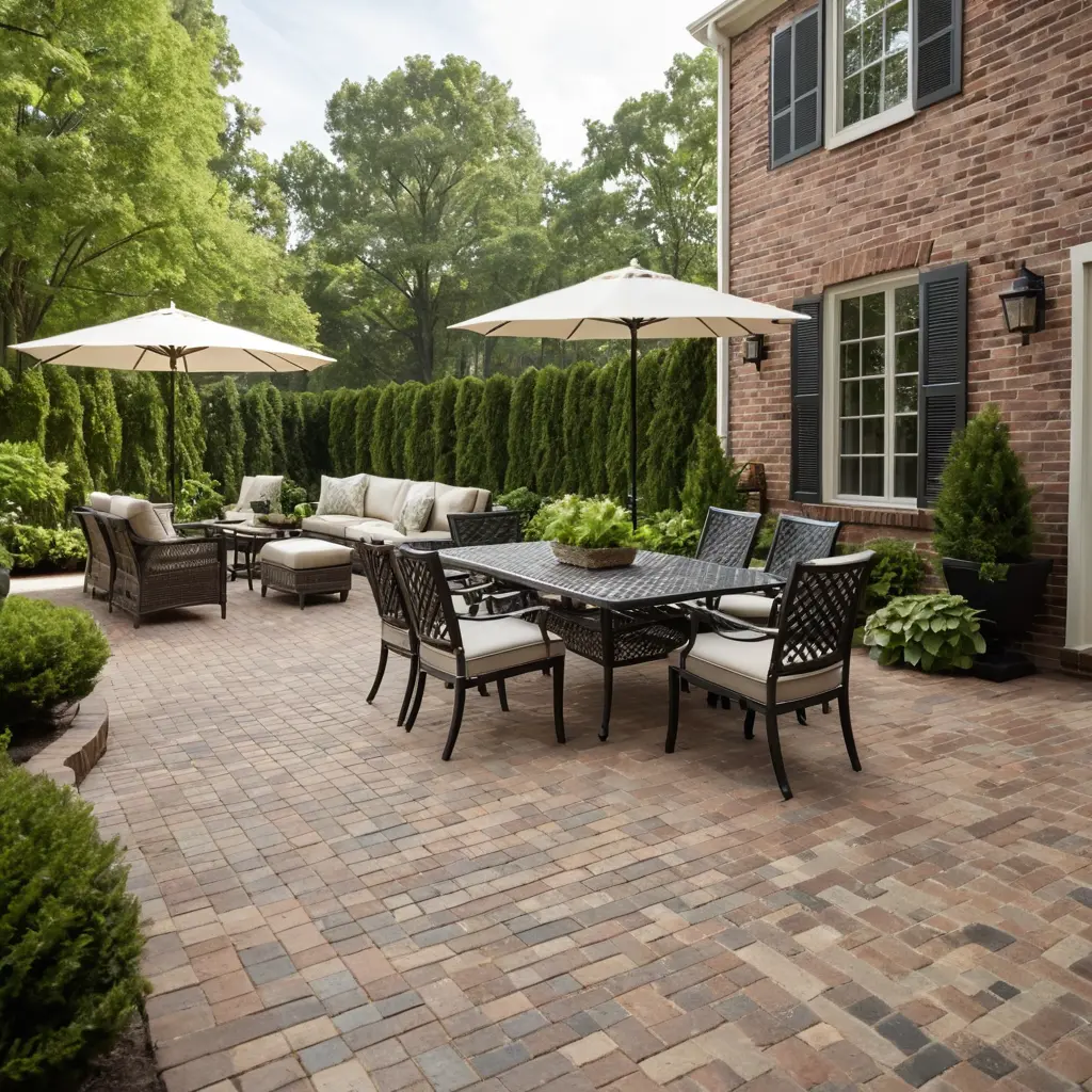 Classic Brick Paver Patio