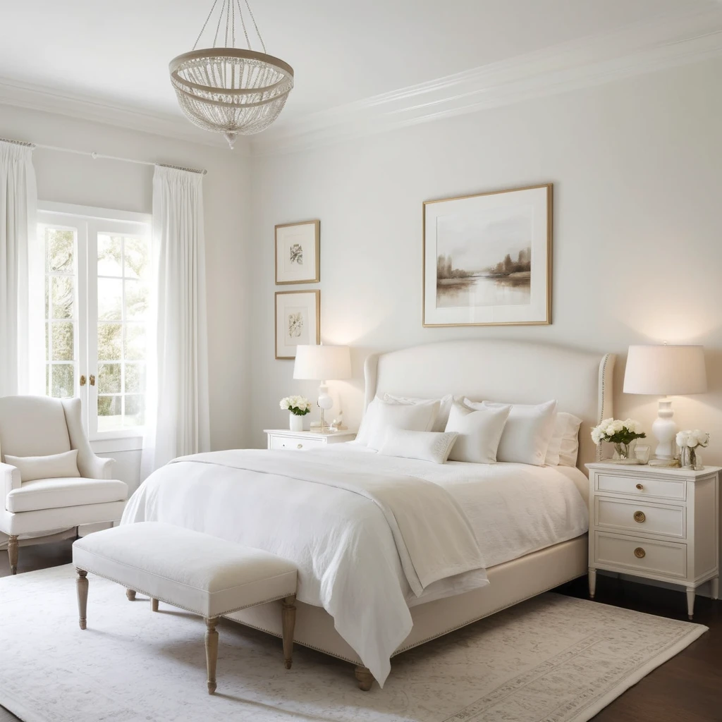 Classic White Bedroom