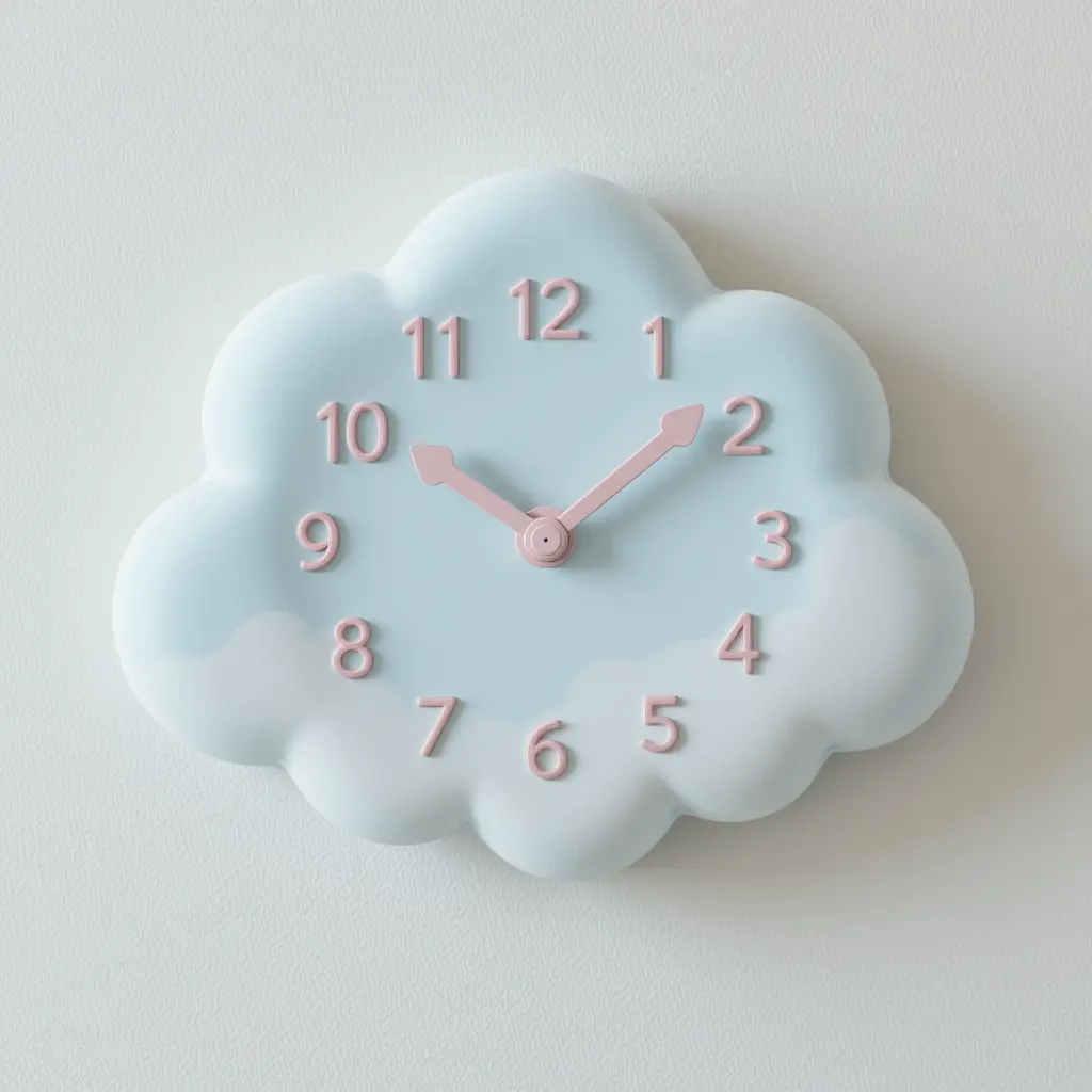 Cloud-Themed Clock
