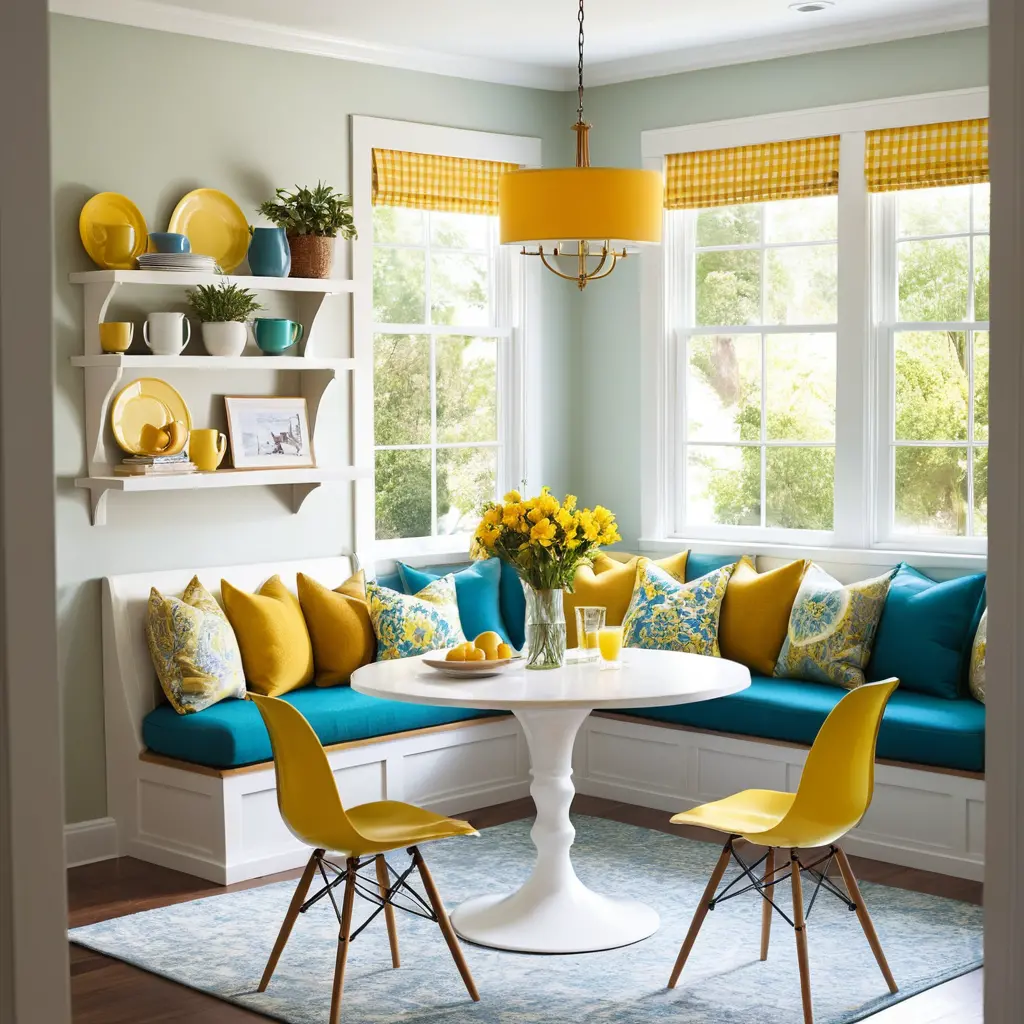 Colorful Breakfast Nook