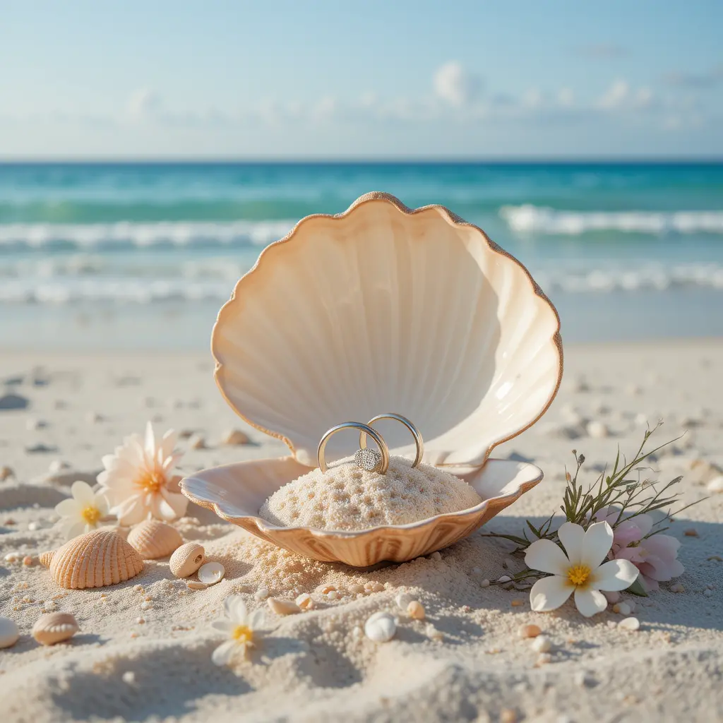 Conch Shell Ring Holder