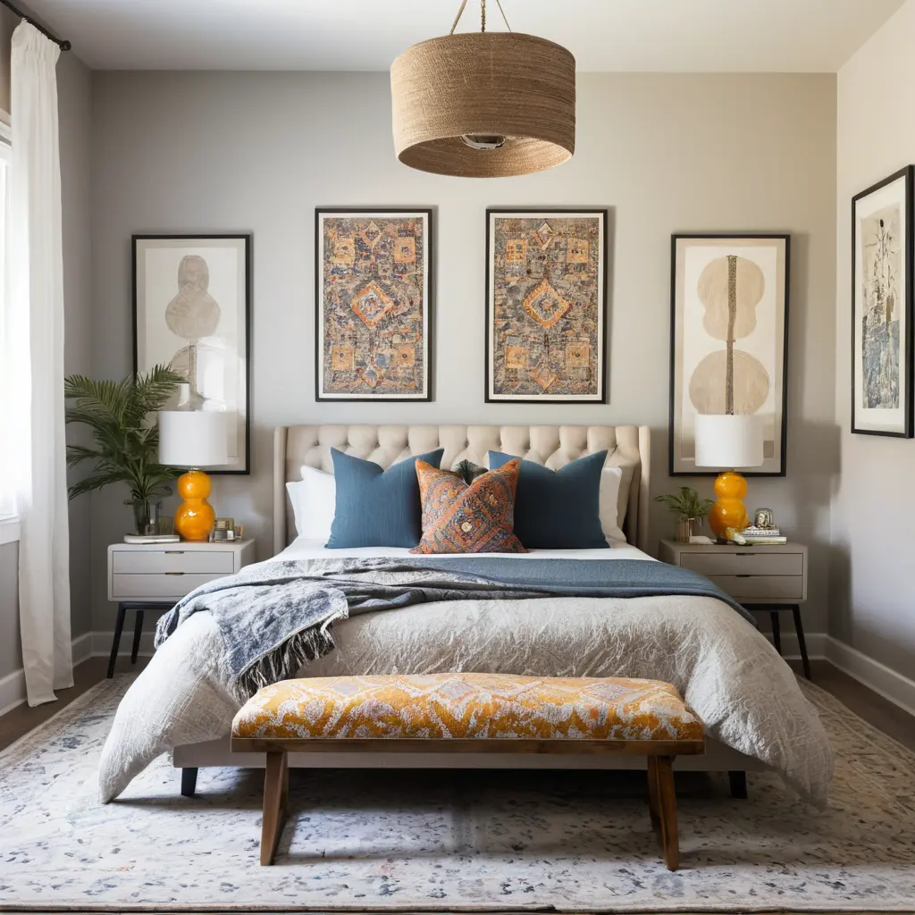 Contemporary Eclectic Bedroom