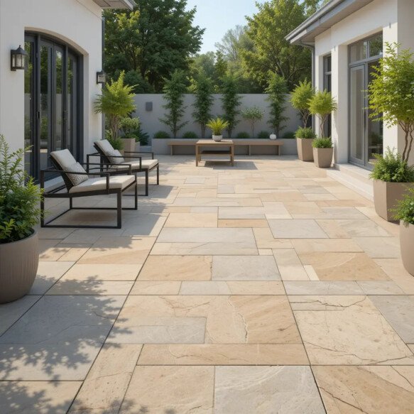 Contemporary Sandstone Pavers
