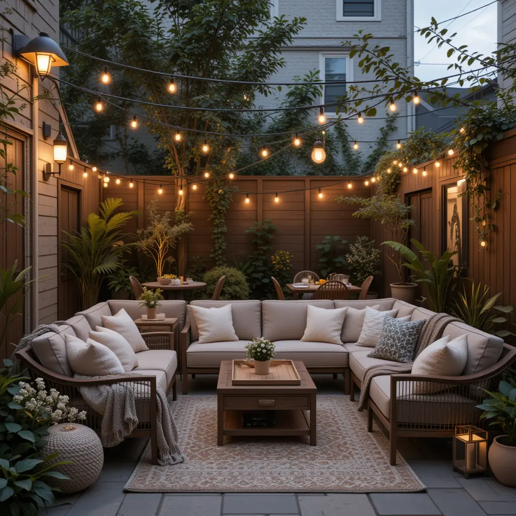 Cozy Outdoor Lounge Area