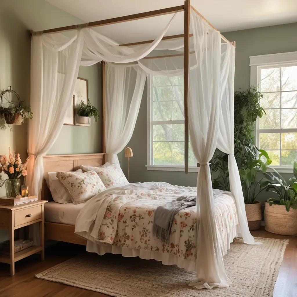 Create a Dreamy Canopy with Sheer Fabric