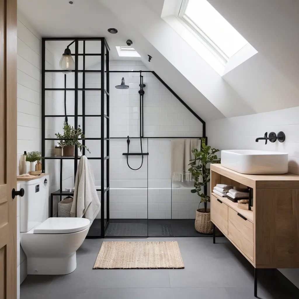 Create a Small Loft Bathroom