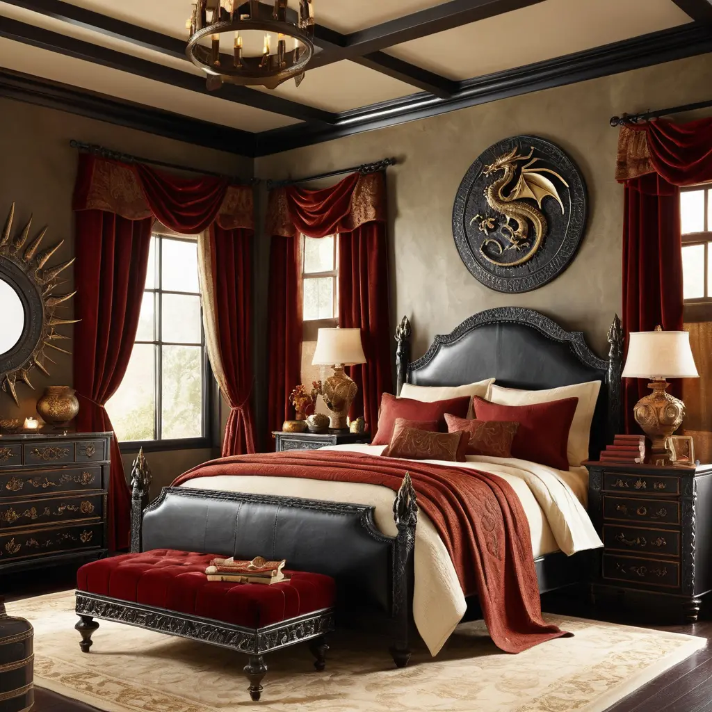 Dragon-Inspired Bedroom