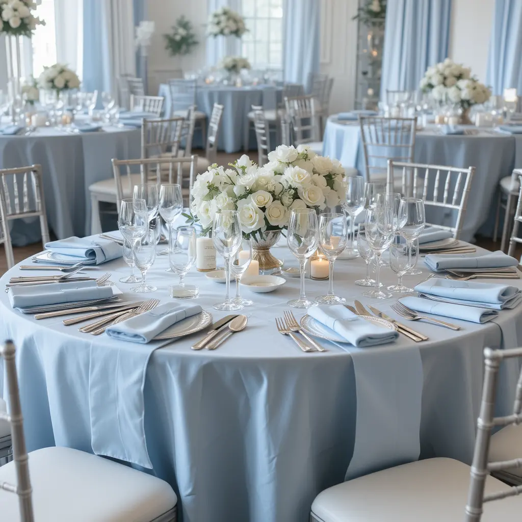 Dusty Blue Linens