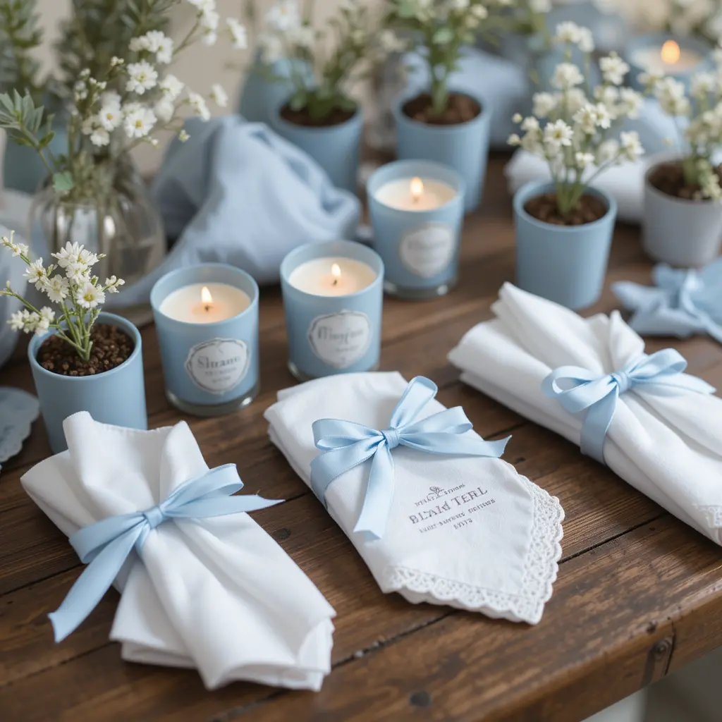 Dusty Blue Wedding Favors