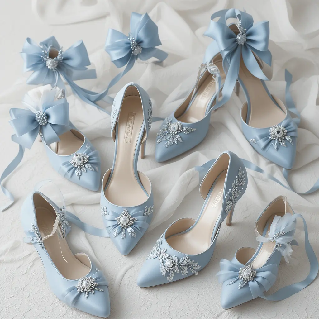 Dusty Blue Wedding Shoes
