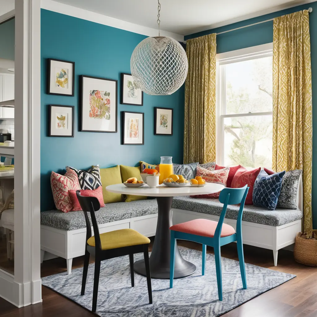 Eclectic Style Breakfast Nook