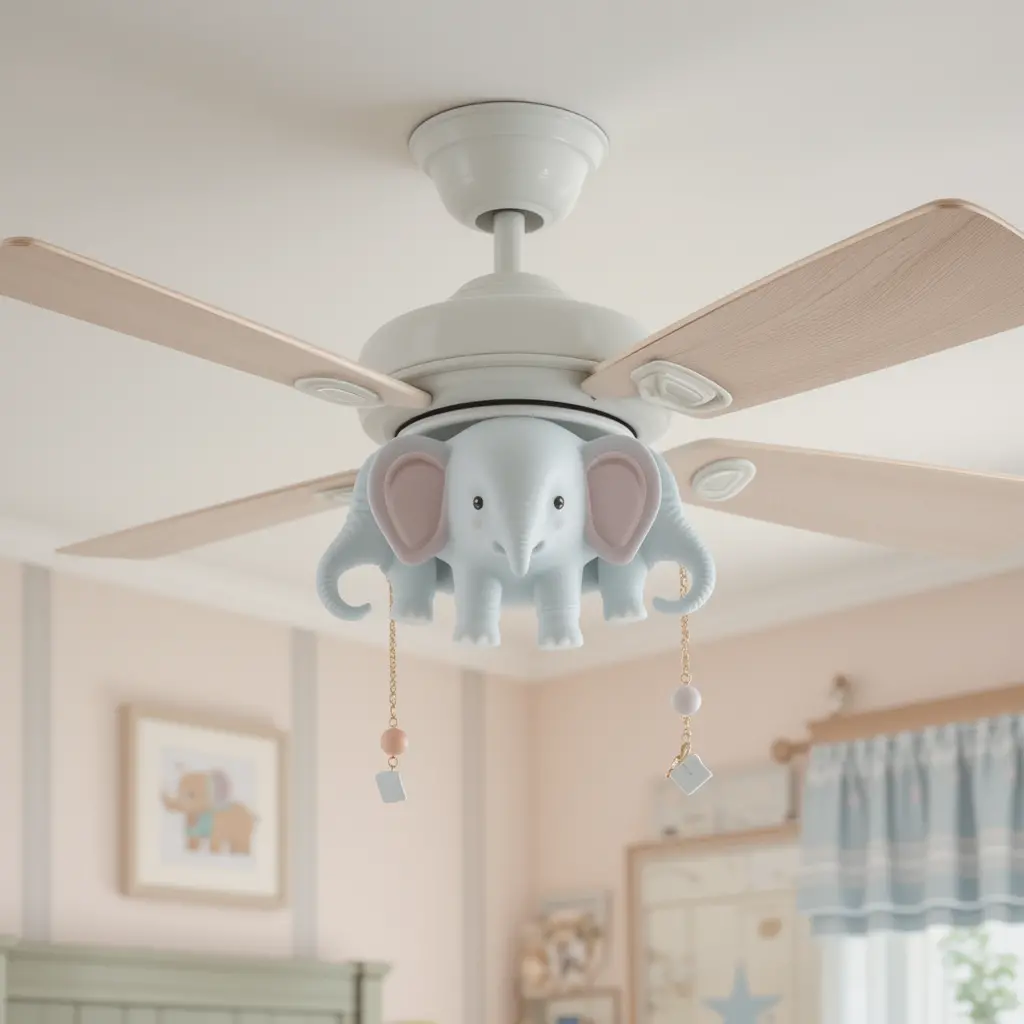 Elephant-Inspired Ceiling Fan Pulls