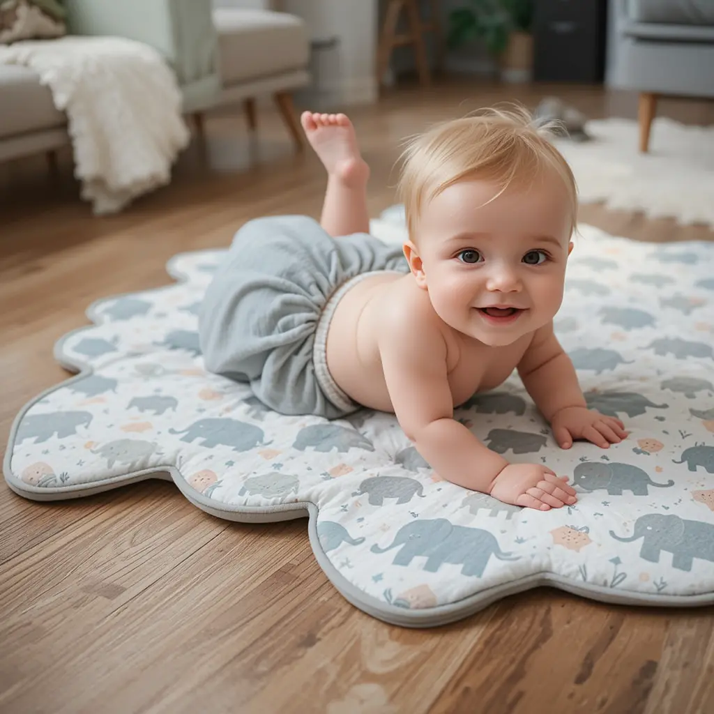 Elephant-Themed Playmat