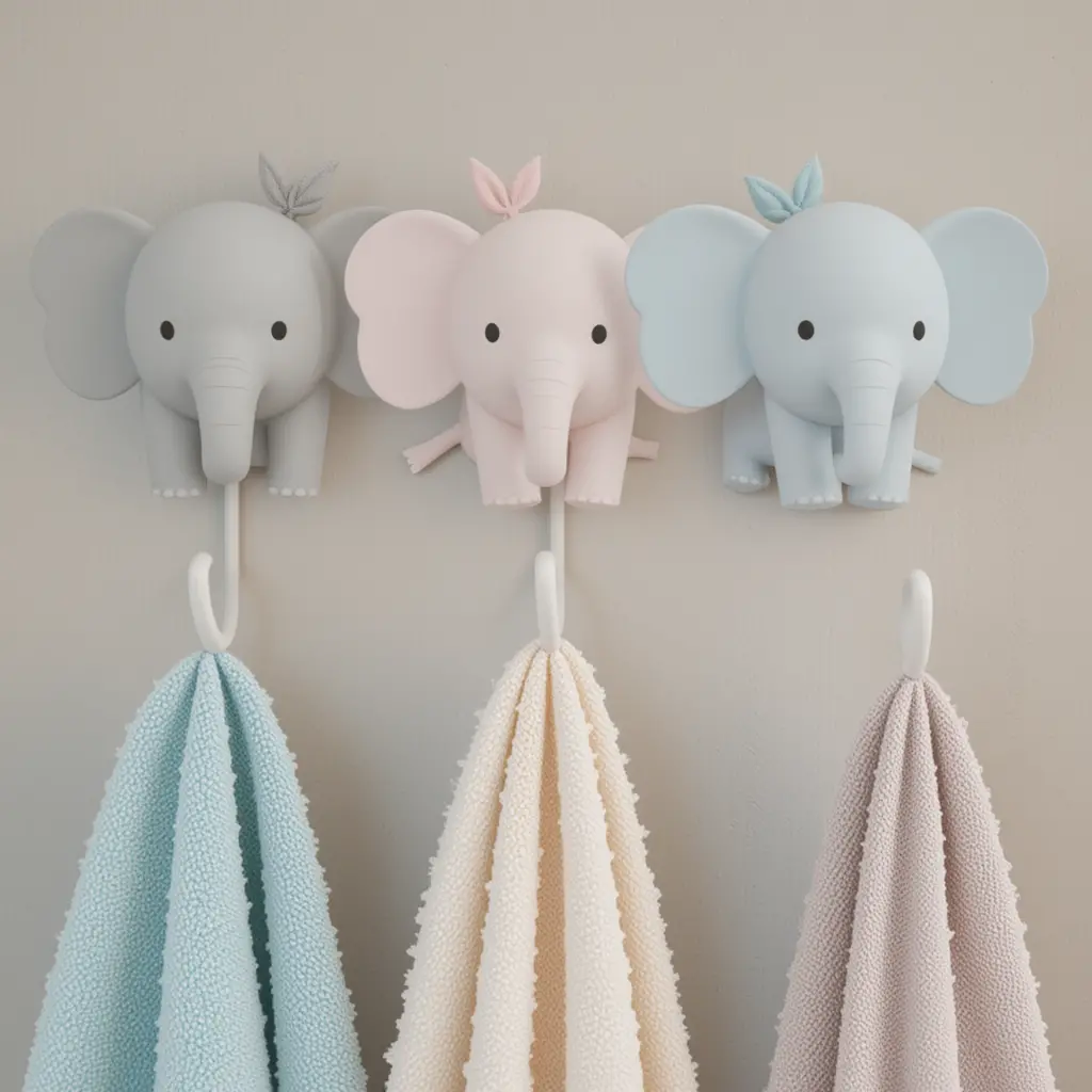 Elephant-Themed Wall Hooks