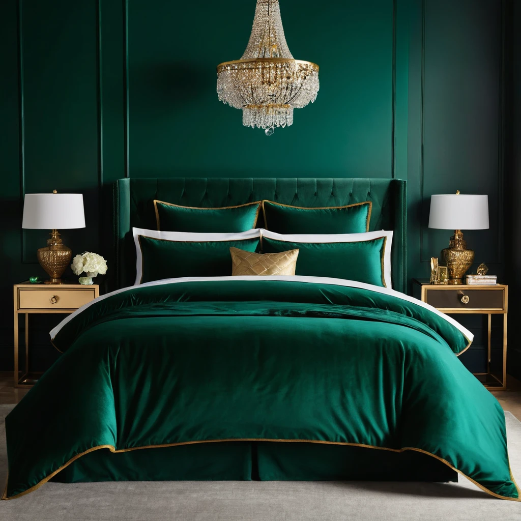 Emerald Green Bedding