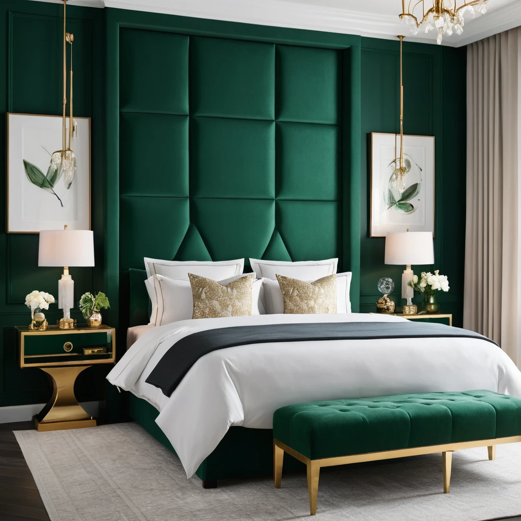 Emerald Green Headboard