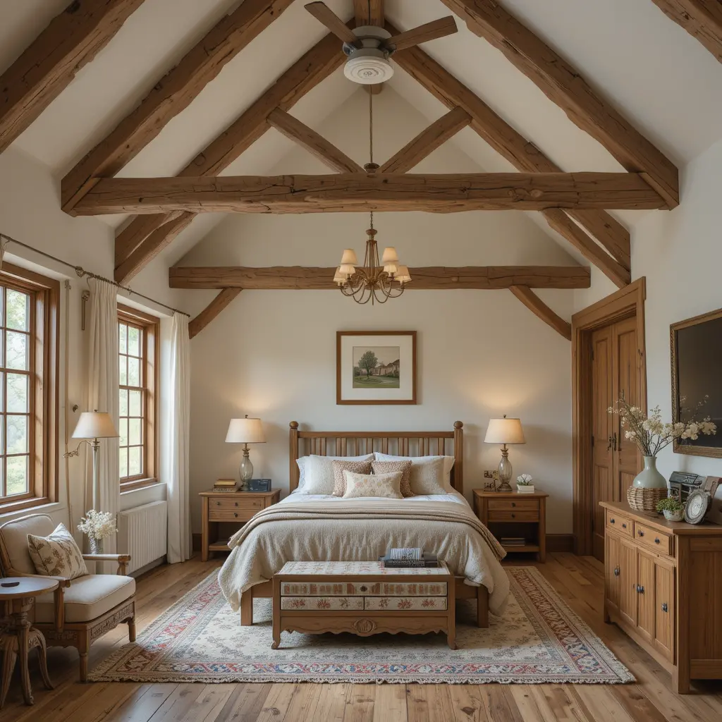 Exposed Wooden Beams