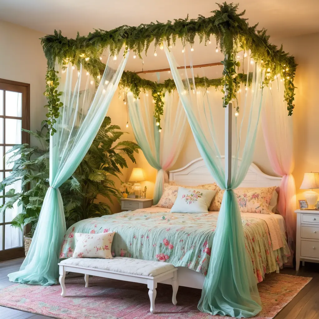 Fairy Garden Canopy Bed