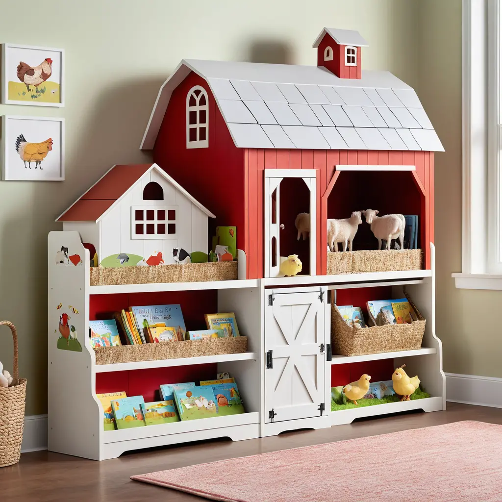 Farm Animal Bookshelf