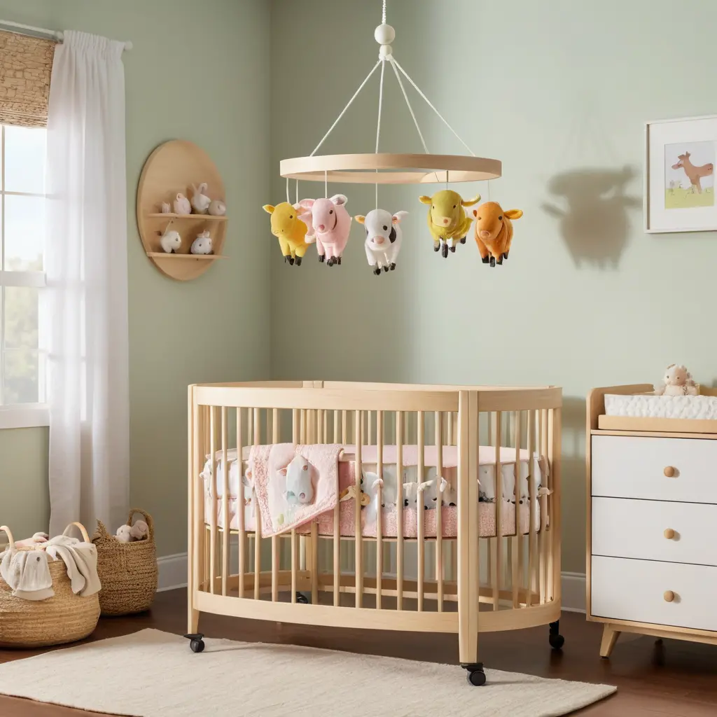 Farm Animal Crib Mobile