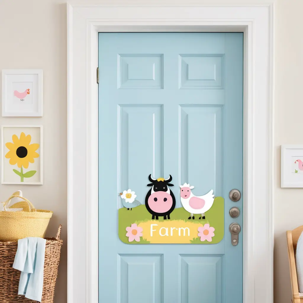 Farm Animal Door Sign